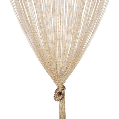 Tassel Decoration String Curtain Panels Fly Screen Room Divider Champagne
