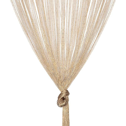 Tassel Decoration String Curtain Panels Fly Screen Room Divider Champagne