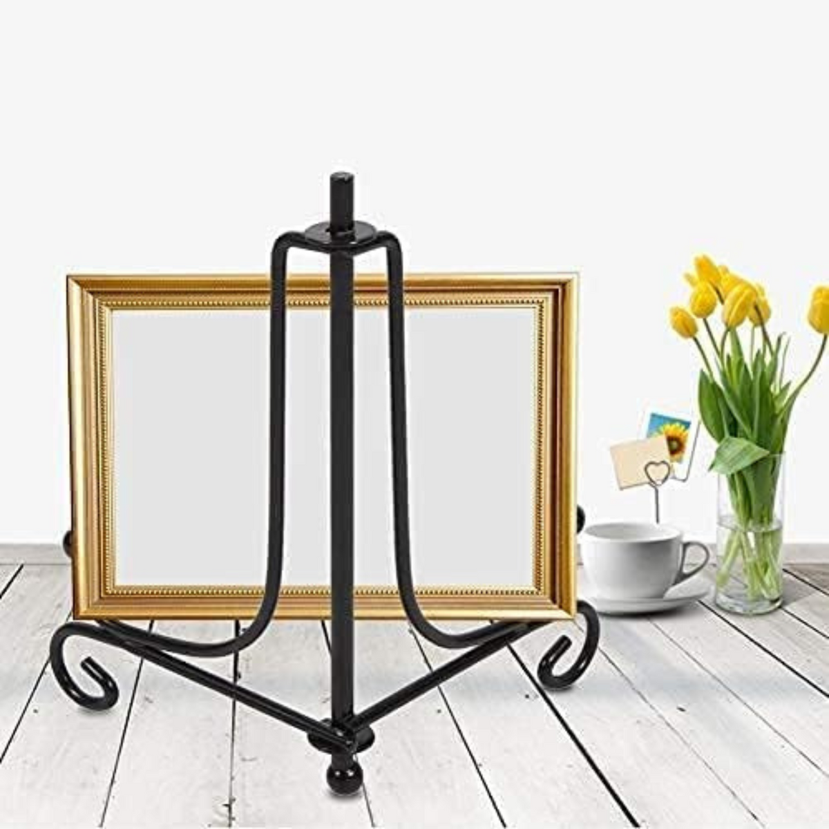 5inch Photo Picture Bowl Dish Book Holder Plate Stands Iron Display Easel Frame