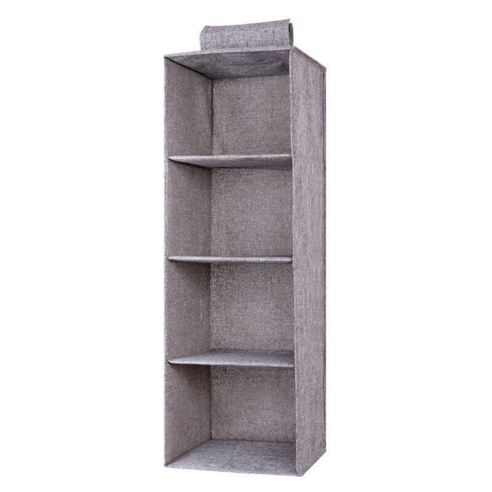 Tidy Clothes Storage 4 Layer Hanging Wardrove Organizer Shoe Garment Shelves