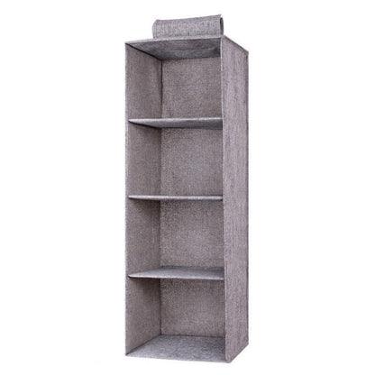 Tidy Clothes Storage 4 Layer Hanging Wardrove Organizer Shoe Garment Shelves