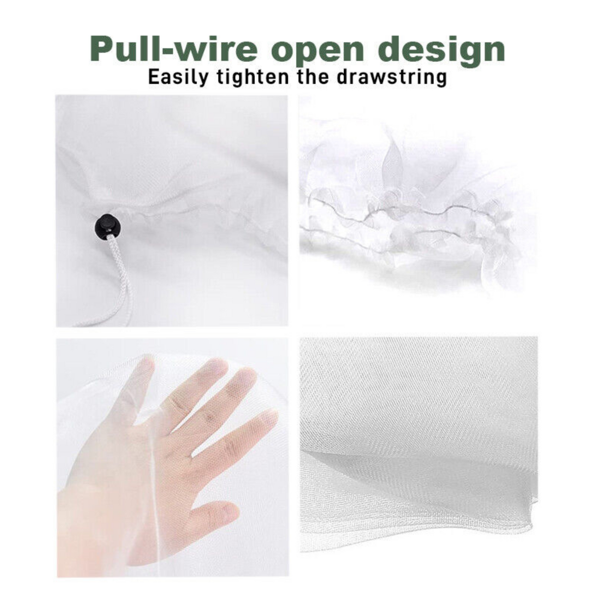 160x230CM Plant Crop Protection Cover Bags Fruit Fly Net Insect Mesh Vegetable
