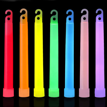 50x Party Rave Light Disco Glow in Dark 6 Inch Mixed Glow Sticks Lanyard Bulk