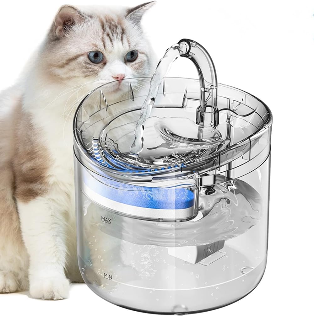 Automatic Sensor Drinking Dispenser Filter Electric Pet Water Fountain Cat Dog
