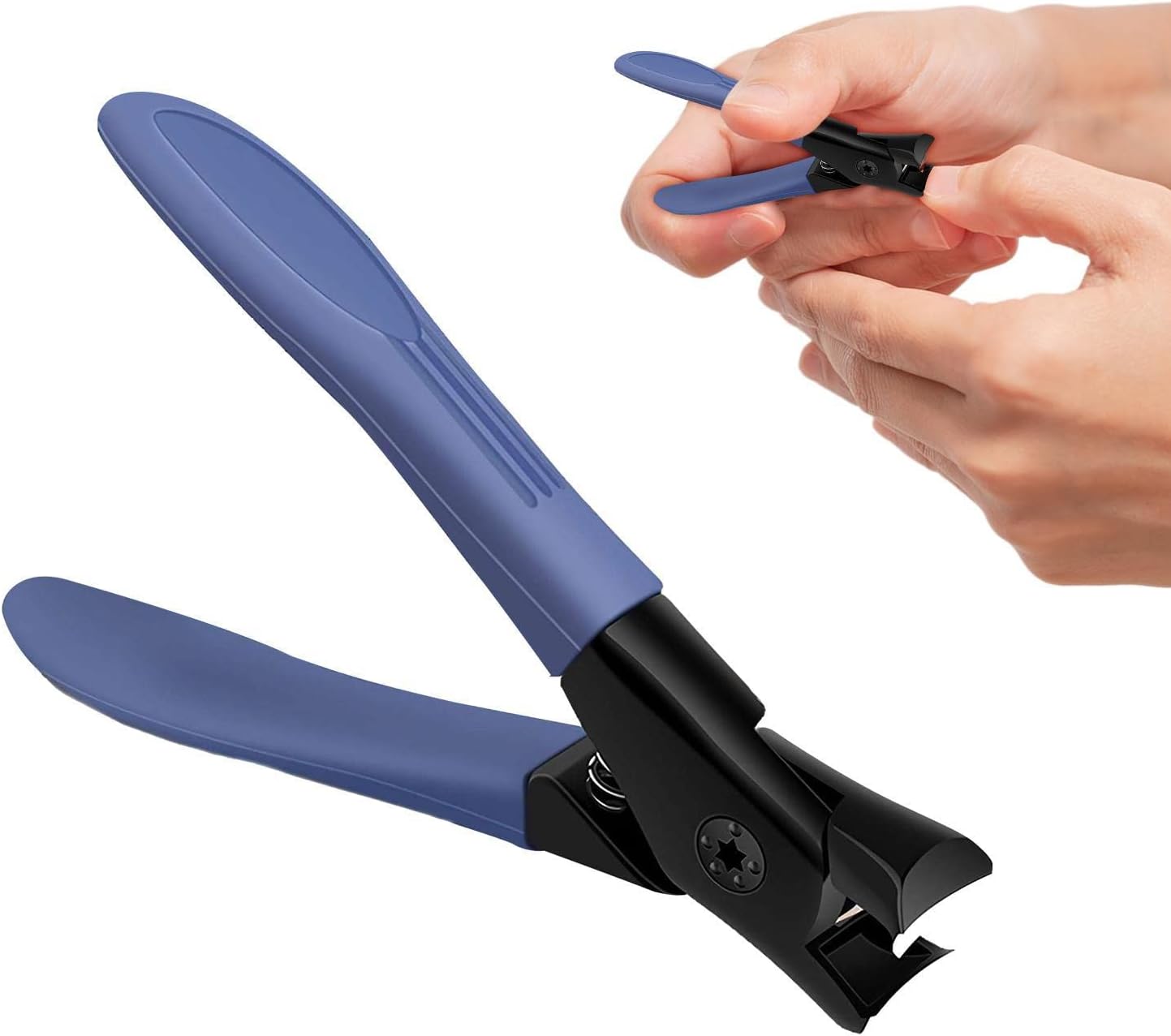 Large Special Household Nail Clipper Anti-splash Toe Nail Thick Clippers Blue