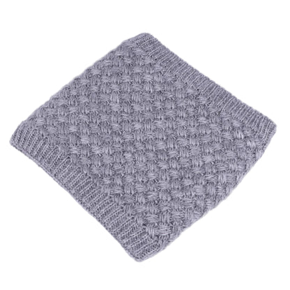 Winter Knitted Scarf Thermal Warm Thicken Chunky Neck Warmer Tube Grey