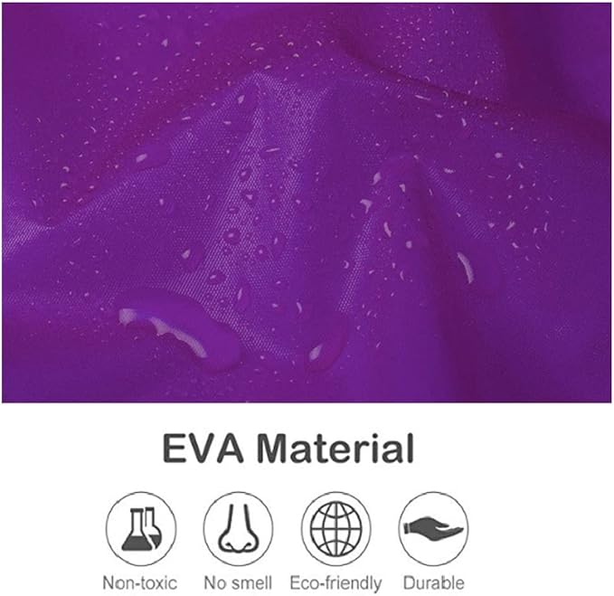 Adult Waterproof Drawstrings Raincoat Unisex Reusable Hooded Jacket Poncho EVA