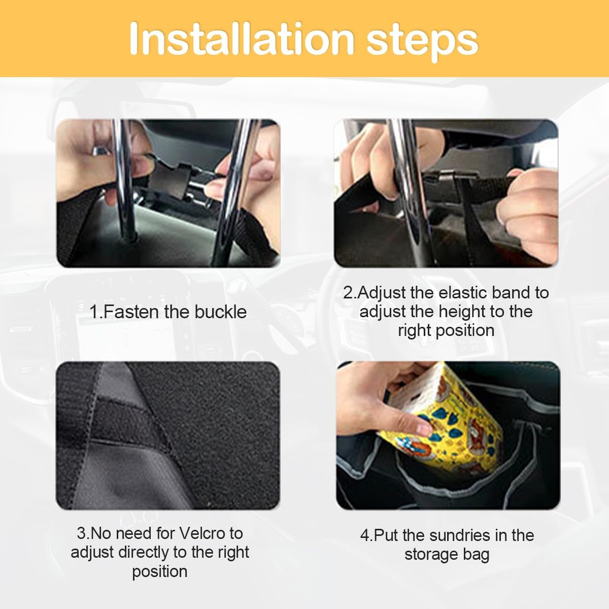 Large Hanging Storage Back Seat Pocket Hanger Car Boot Organiser Bag Travel