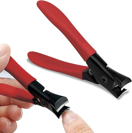 Large Special Household Nail Clipper Anti-splash Toe Nail Thick Clippers Red