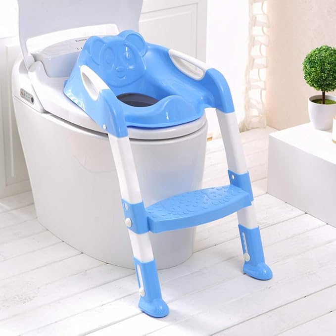 Potty Seat Non Slip Trainer Kids Toilet Ladder Baby Toddler Training Toilet