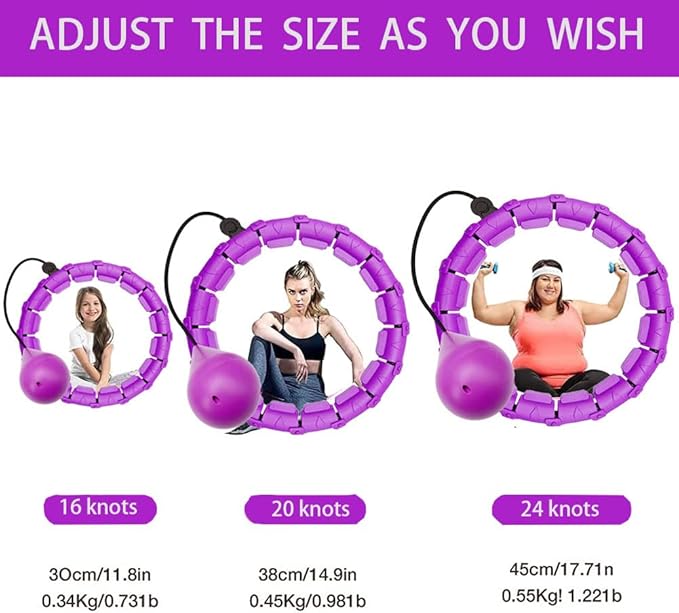 Fitness Detachable Hoops 24 Knots Smart Hula Hoop Lose Weight Sports