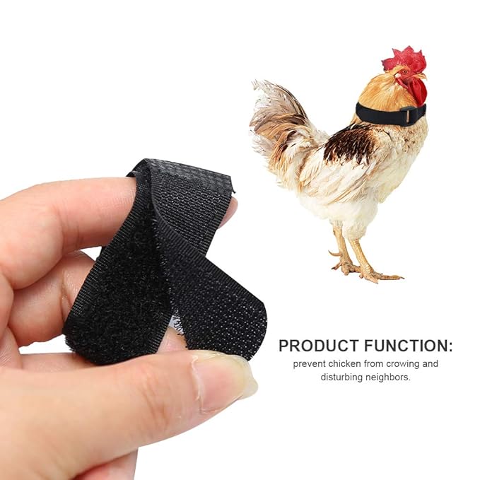 10x Roosters Cockerel No Crow Noise Anti Crow Collar Neck Belt Nylon