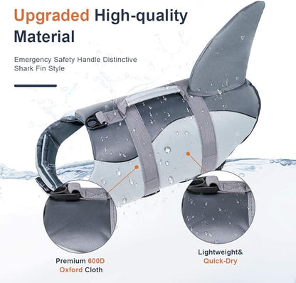 Swimming Boating Float Dog Life Jacket Pet Safety Vest Aid Buoyancy Lifesaver