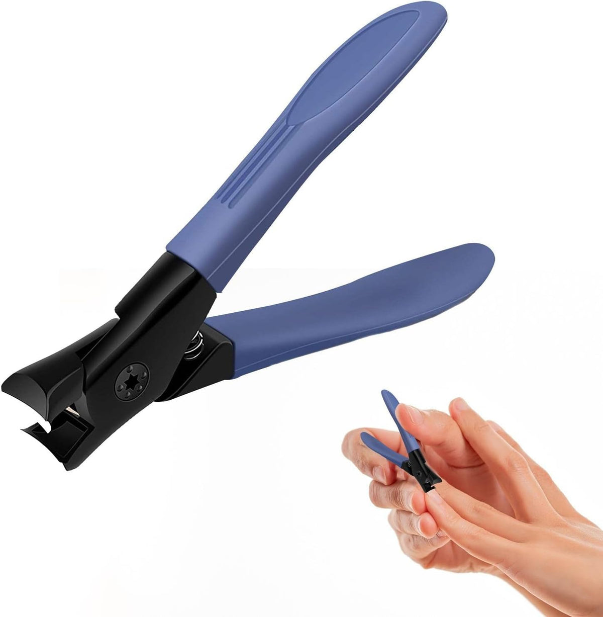 Large Special Household Nail Clipper Anti-splash Toe Nail Thick Clippers Blue
