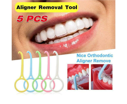 5x Invisible Braces Extractor Adult Child Aligner Removal Tool Tooth Hook