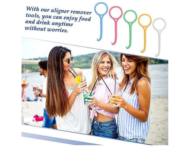 5x Invisible Braces Extractor Adult Child Aligner Removal Tool Tooth Hook