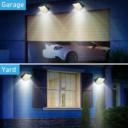 118 LED Garden Security Lamp Floodlight Solar Motion Sensor Light