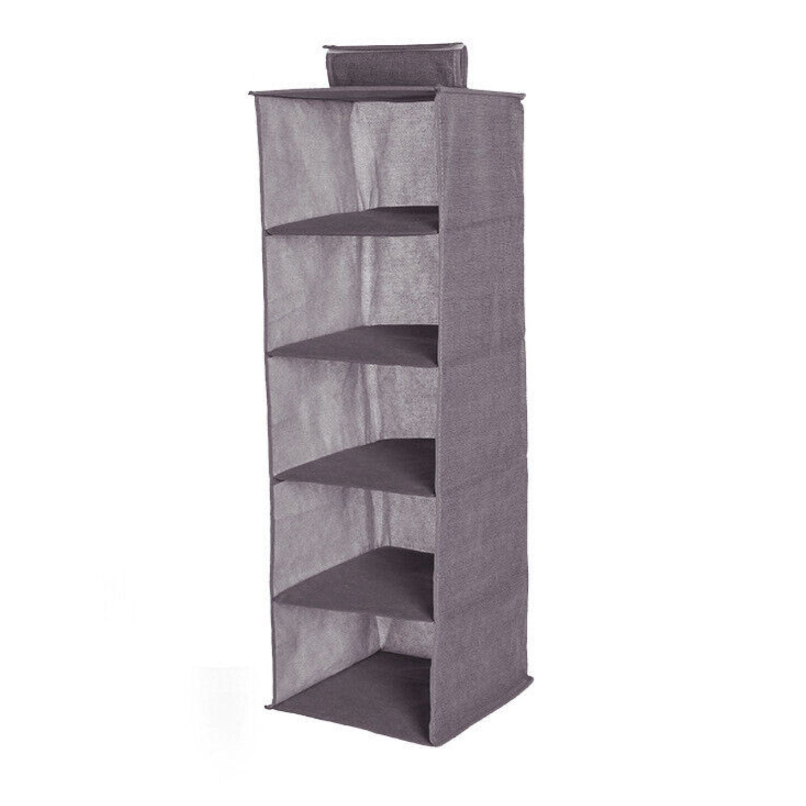 Tidy Clothes Storage 5 Layer Hanging Wardrove Organizer Shoe Garment Shelves