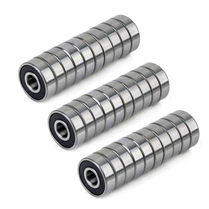 30pcs Longboard Skate Wheel 608rs Bearings Skateboard Scooter Roller Sealed Ball