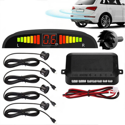 Front Rear Buzzer Reverse Sensor Kit Car Parking Reversing Alarm System 4 Sensor
