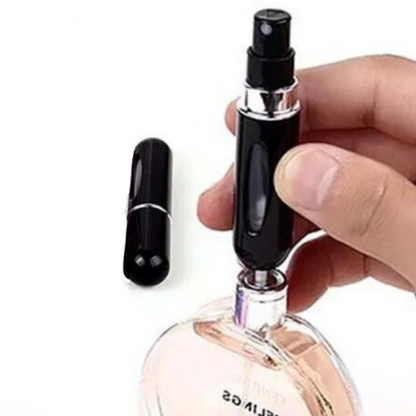 Easy Refillable Travel Perfume Atomizer Pump Spray Bottle Pocket Black 5ml