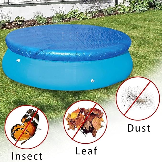 Outdoor Garden Paddling Family Pools Round Swimming Pool Cover Protector 370cm