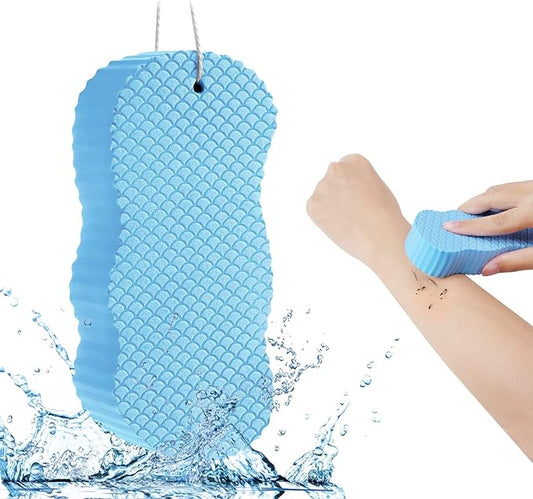 Super Soft Exfoliating Bath Sponge Ultra Soft Bath Body Shower Sponge Blue