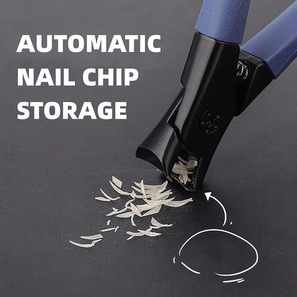 Large Special Household Nail Clipper Anti-splash Toe Nail Thick Clippers Blue
