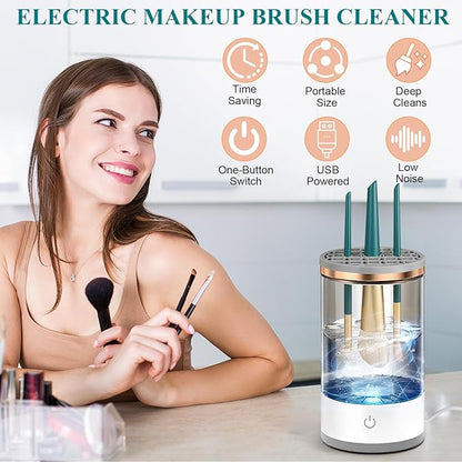 Automatic Makeup Brush Fast Cleaning Tool Electric Brush Cleaner Dryer Machine