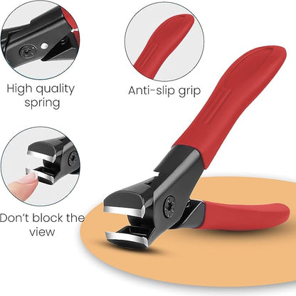 Large Special Household Nail Clipper Anti-splash Toe Nail Thick Clippers Red