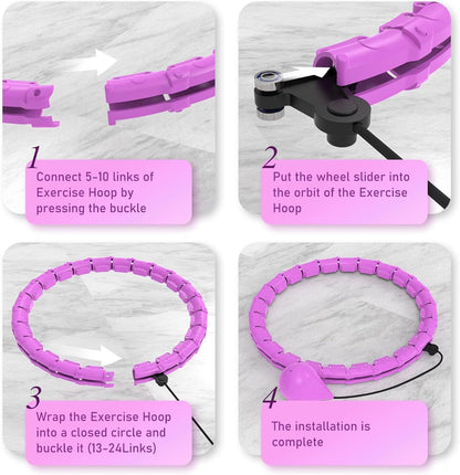 Fitness Detachable Hoops 24 Knots Smart Hula Hoop Lose Weight Sports