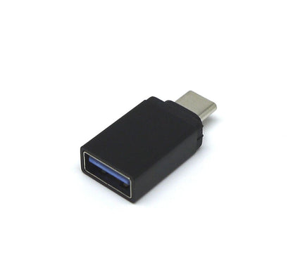USB 3.1 Type C Male to USB 3.0 A Female USB-C OTG Data Adapter Black