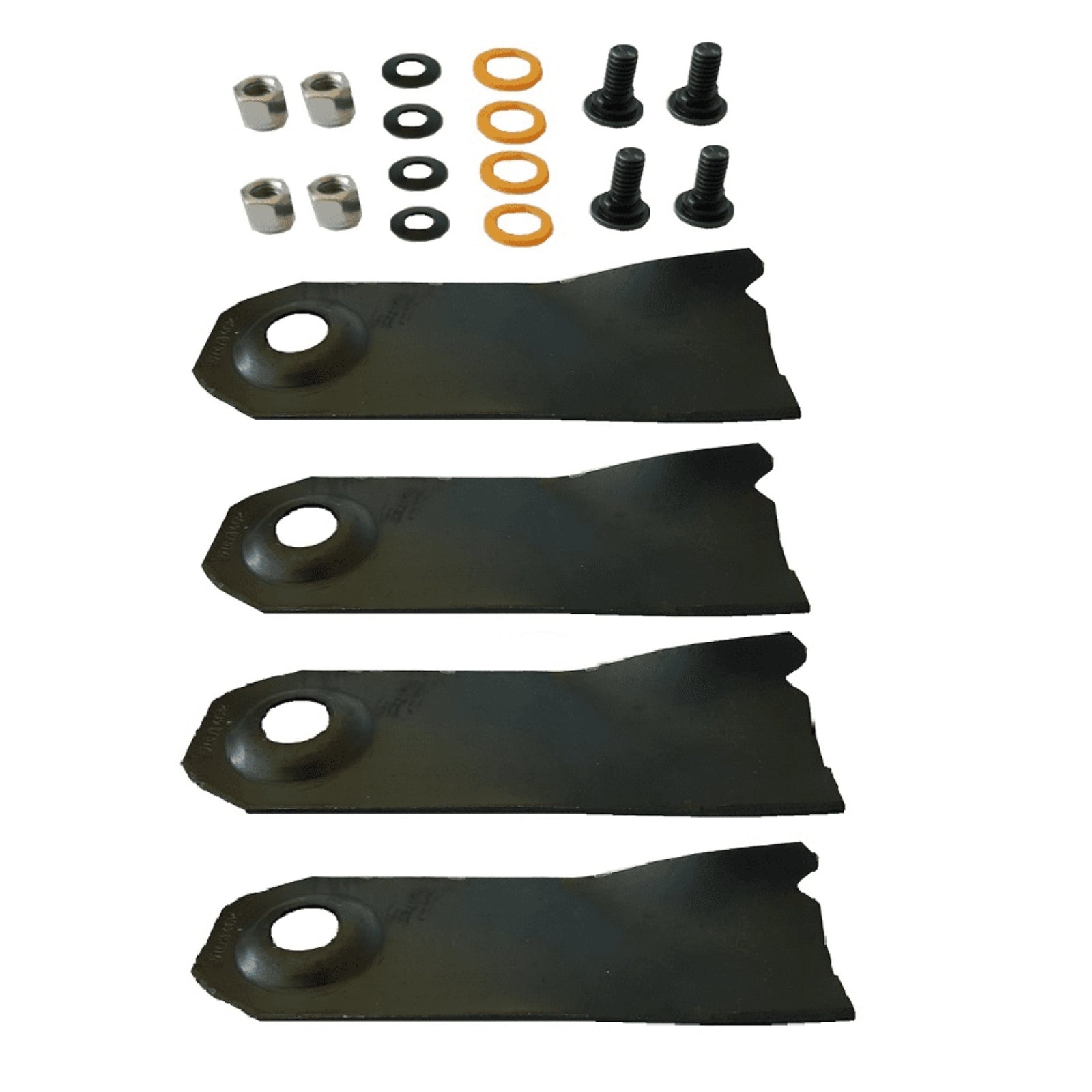 2 Pairs Cut Lawn Mower Blade 18 Inch Victa Set 4 Bolts 4 Blades