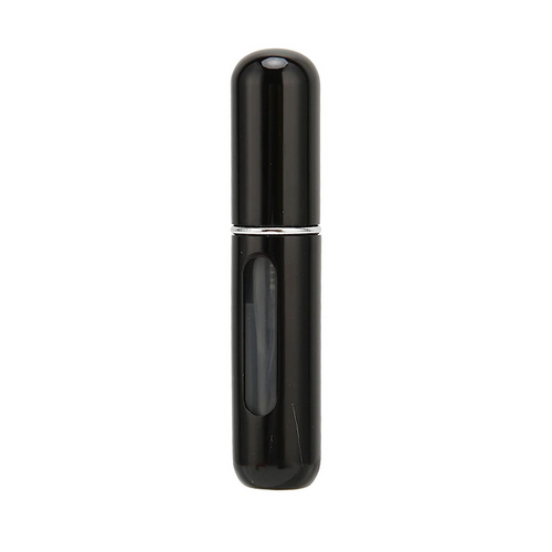 Easy Refillable Travel Perfume Atomizer Pump Spray Bottle Pocket Black 5ml