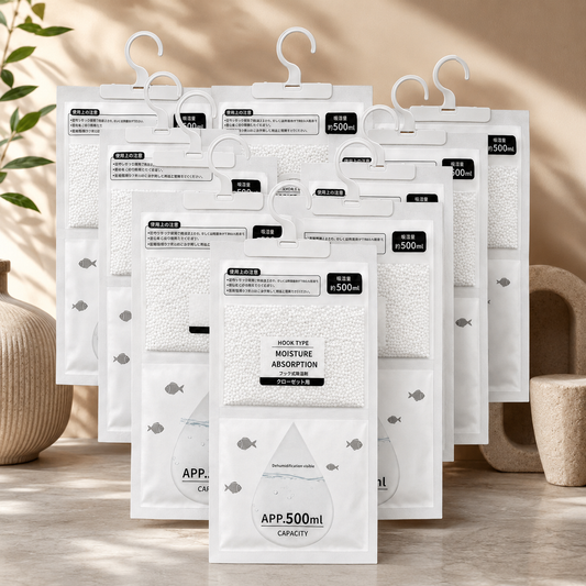 10x Dehumidifier Bags Moisture Absorber Hanging Closet Damp Removal