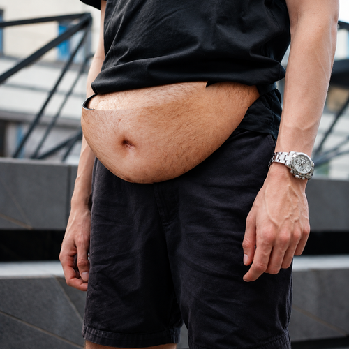 Belt Bum Bag Leather Dad Bod Waist Hairy Beer Fanny Pack Pouch Fat Belly