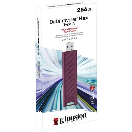 Kingston DataTraveler Max DTMAXA 256 GB USB 3.2 Type A Flash Drive 1000 MB/s