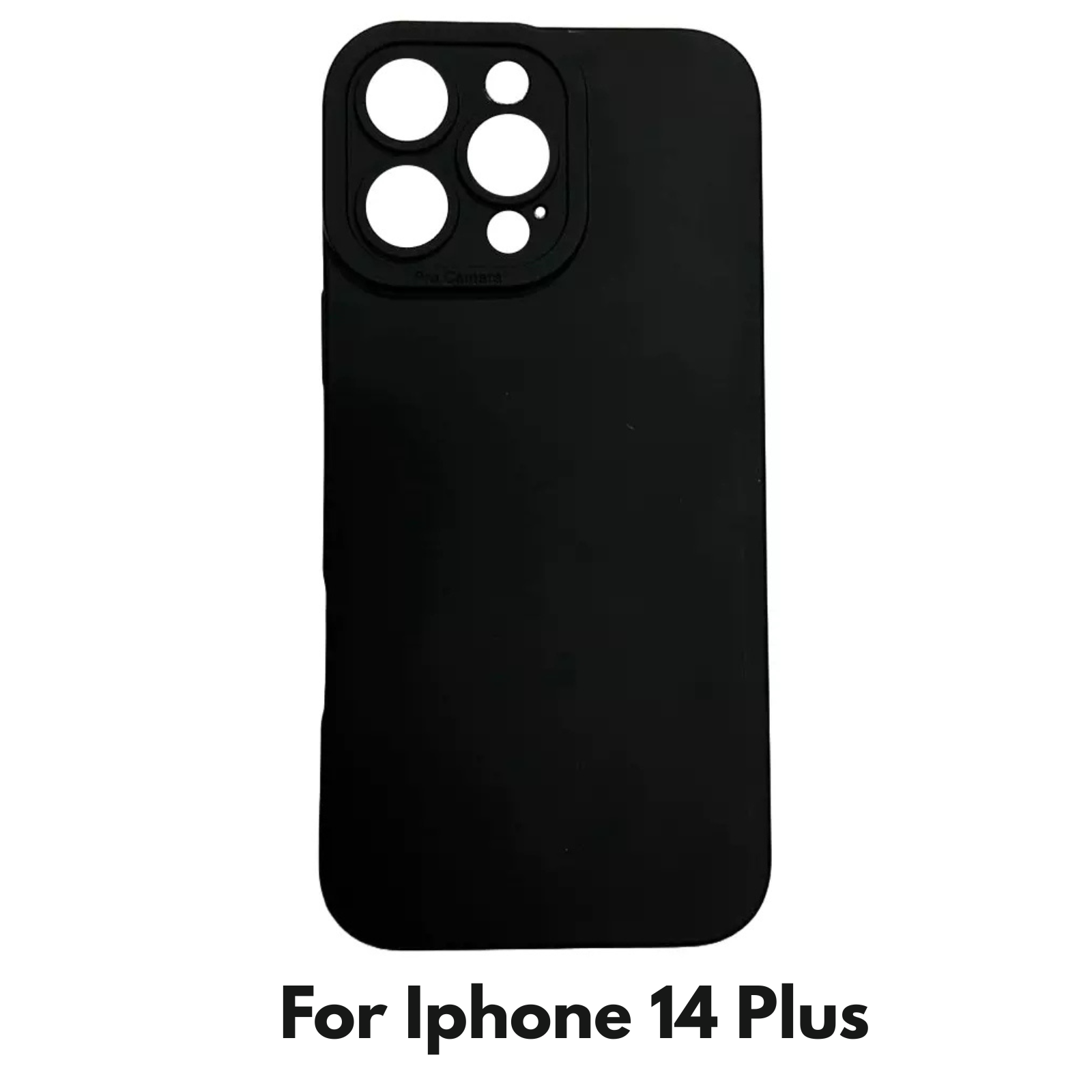 Camera Lens Cover Shockproof Silicone Case For Apple iPhone 14 Plus Black