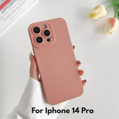 Camera Lens Cover Shockproof Silicone Case For Apple iPhone 14 Pro Pink