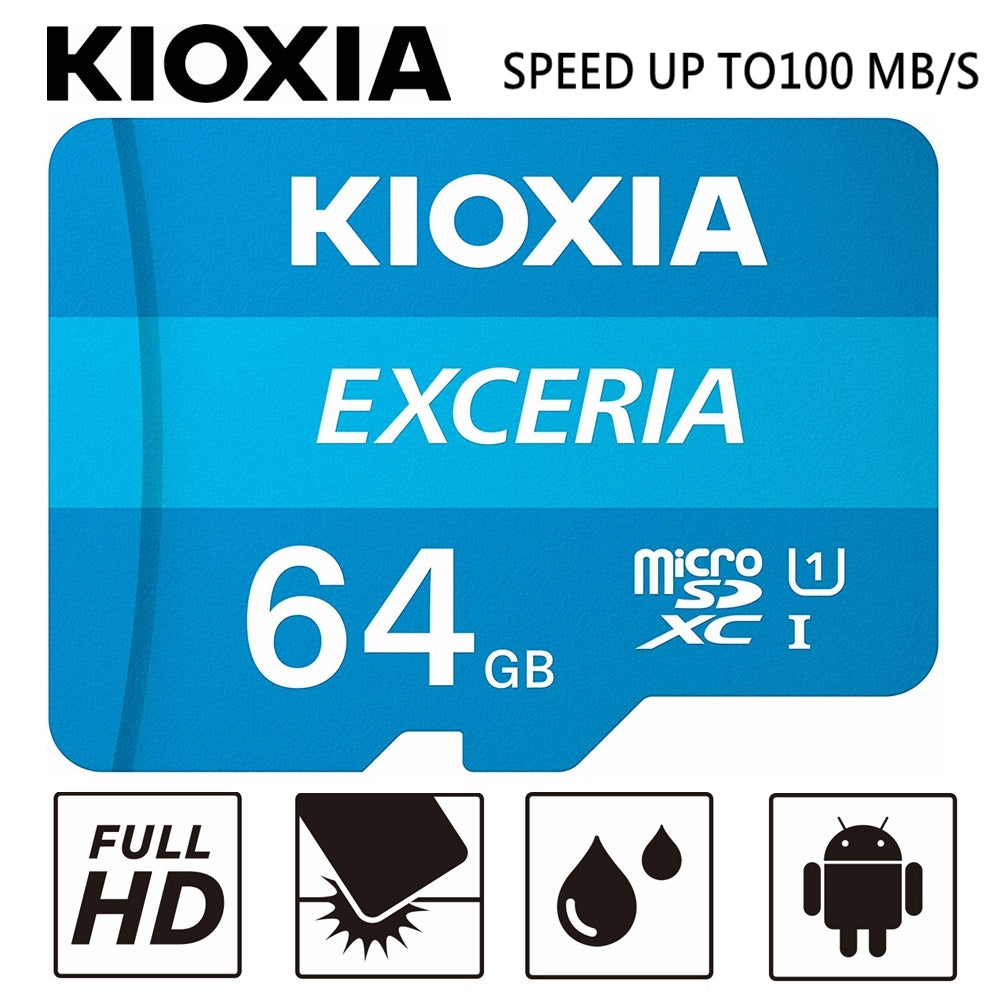 Micro SD KIOXIA EXCERIA 64GB Class 10 U1 Mobile Smart Phone Tablet Memory Cards