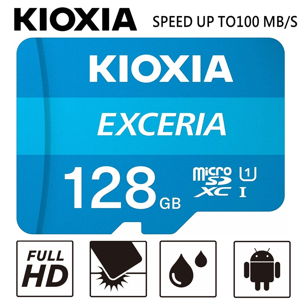 Micro SD KIOXIA EXCERIA 128GB Class 10 U1 Mobile Smart Phone Tablet Memory Cards