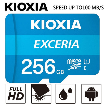Micro SD KIOXIA EXCERIA 256GB Class 10 U1 Mobile Smart Phone Tablet Memory Cards