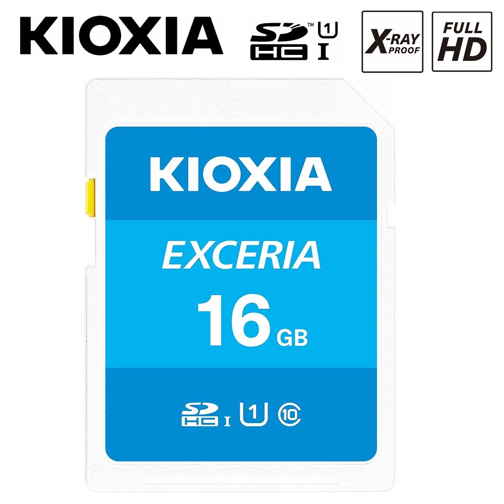 SD Card KIOXIA 16GB EXCERIA SDHC Class 10 UHS-I DSLR Video Camera Memory 100mb/s