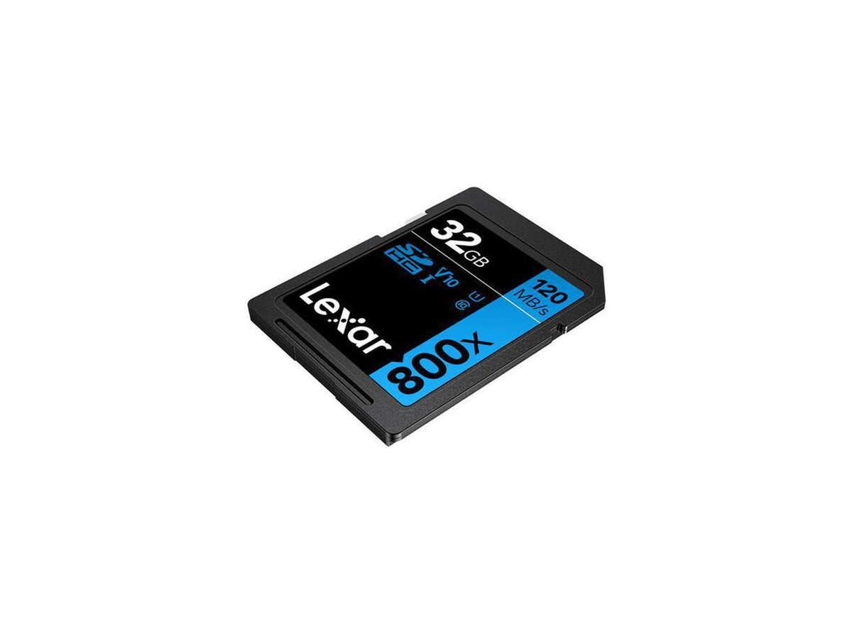 SD Card Lexar 32GB Professional High-Performance 800x SDHC UHS-I DSLR Cameras
