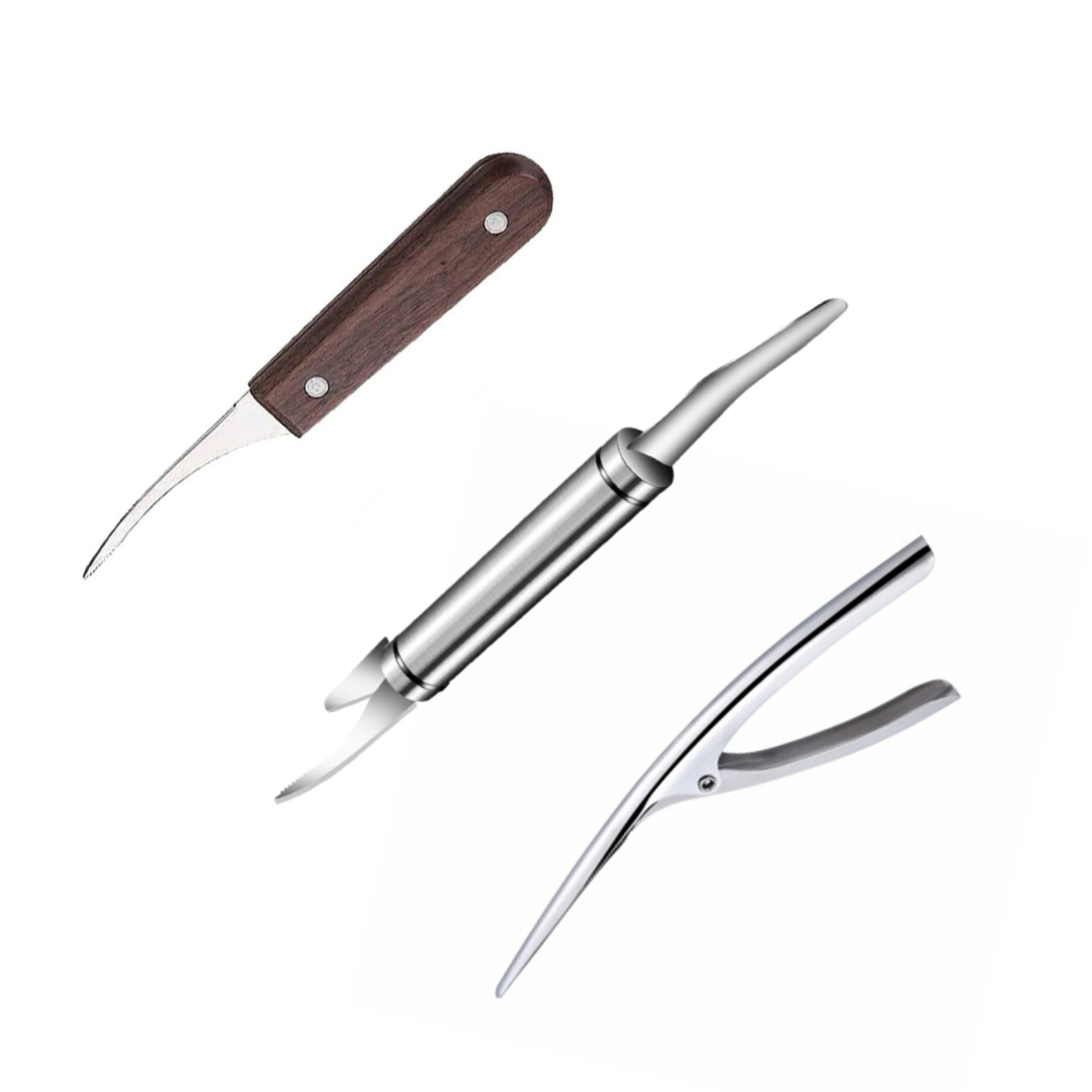 Stainless Steel Shrimp Opener Kitchen Tool Prawn Peeler Shrimp Deveiner Device