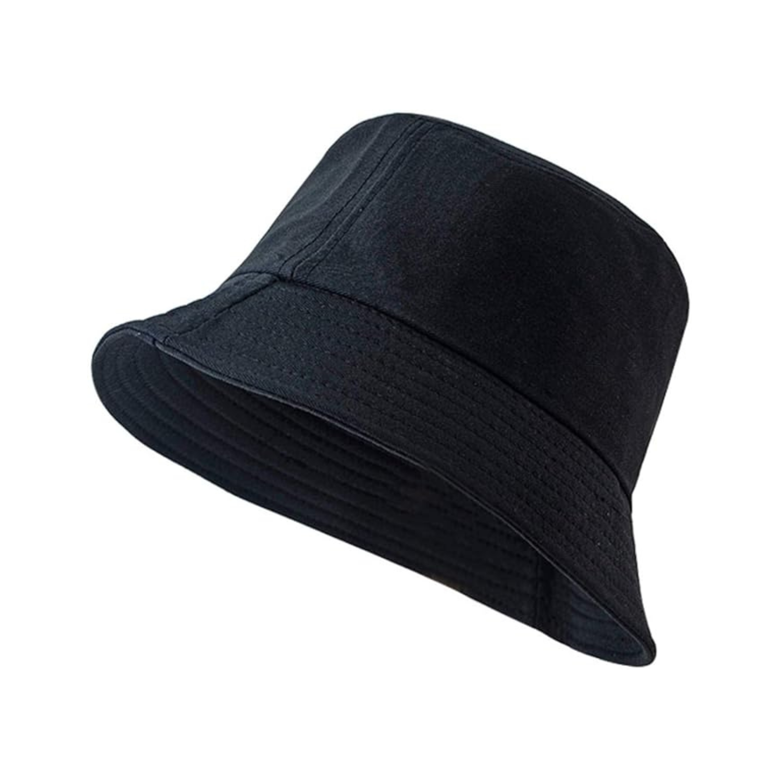 Unisex Cotton Cap Women Men Sun Bucket Hat Fishing Hiking Camping Outdoor Black