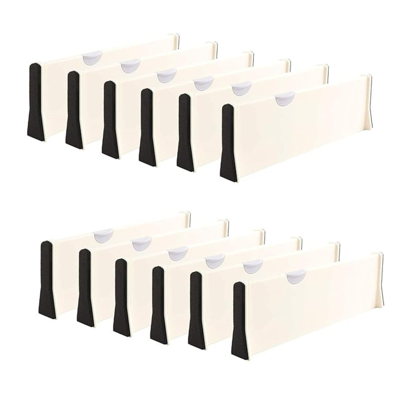 12PCS Bedroom Desk Dresser Adjustable Drawer Divider Partition Board Organizer