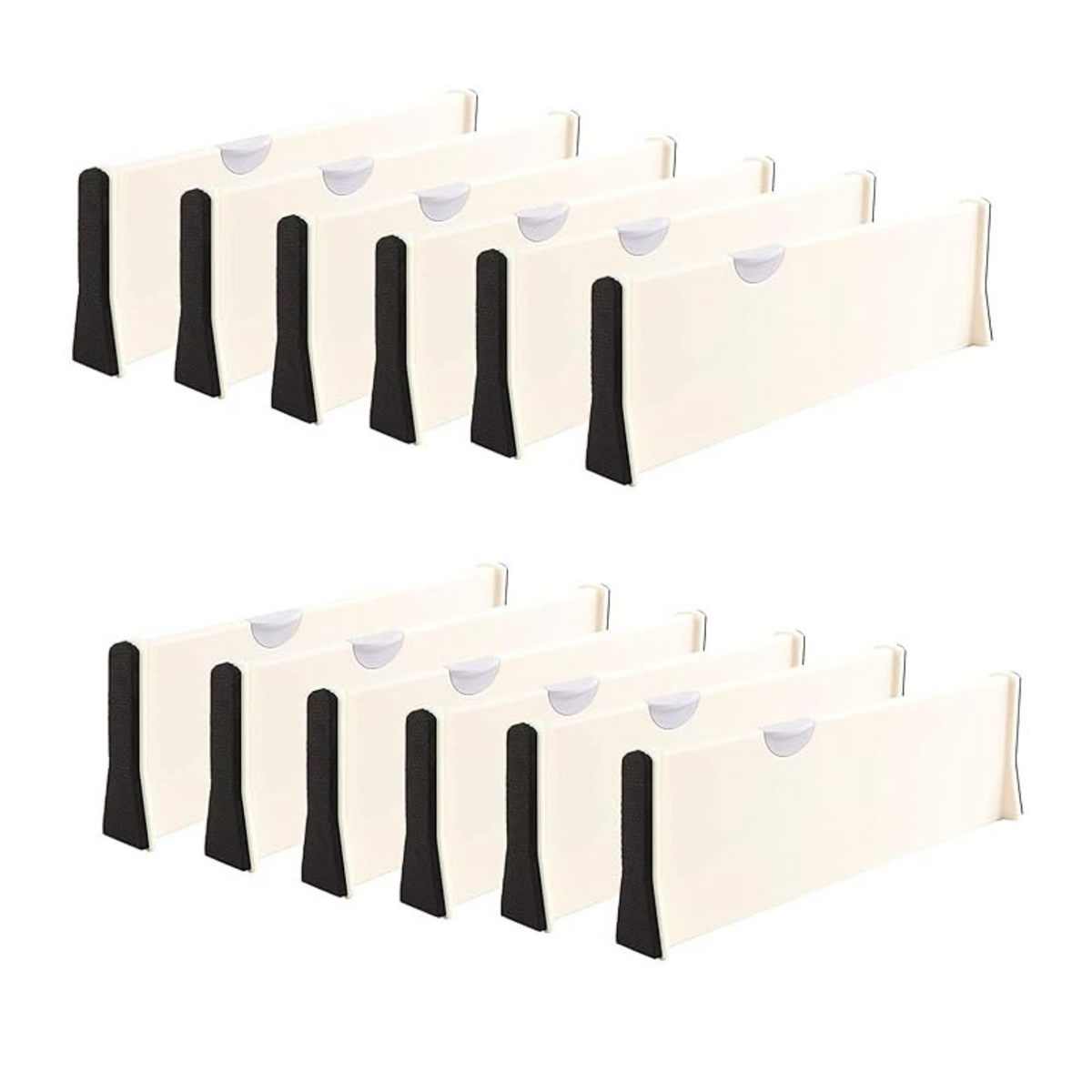 12PCS Bedroom Desk Dresser Adjustable Drawer Divider Partition Board Organizer