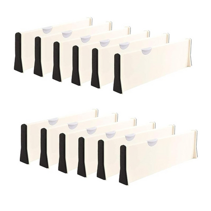 12PCS Bedroom Desk Dresser Adjustable Drawer Divider Partition Board Organizer