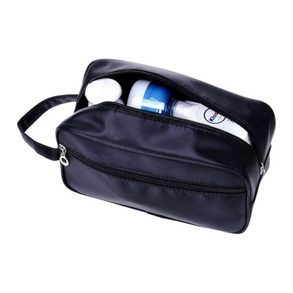Shower Bathroom Cosmetic Storage Waterproof Mens Toiletry Travel Bag Dark Blue